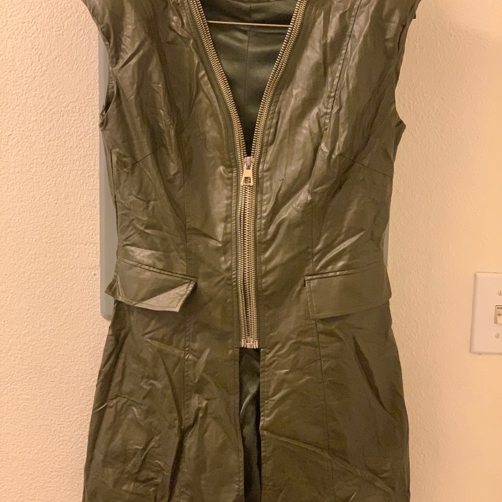 Olive green new without tags mid length vest